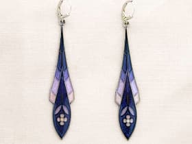 Enameled Earrings