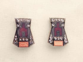 Art-Deco Earclips
